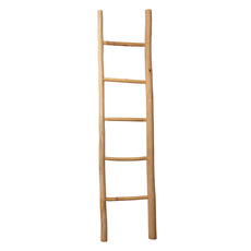 Decorative Wooden Ladder Natural (43x4.5x180cmH)