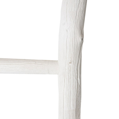 Decorative Wooden Ladder White (43x4.5x180cmH)