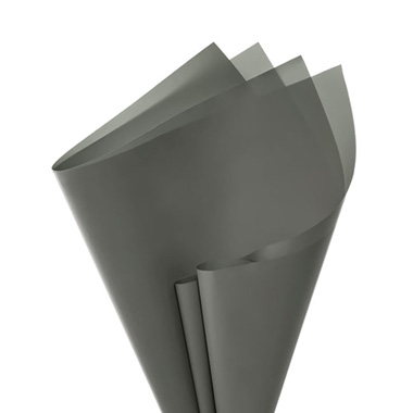 Coloured Kraft Paper - Kraft Paper Coloured 60gsm Pack 100 Charcoal (54x76cm)