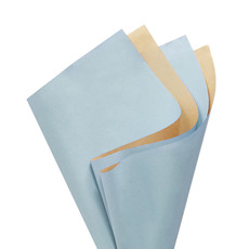 Coloured Kraft Paper - Kraft Paper Duo 60gsm Pack 100 French Blue Brown (53x76cm)