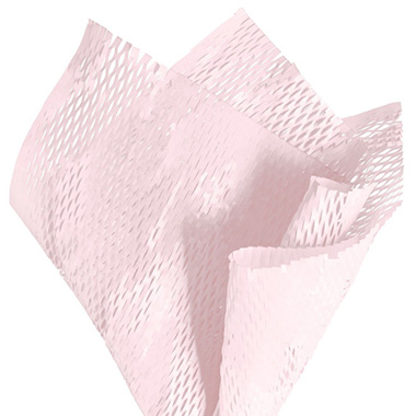 Honeycomb Wrap - Kraft Paper Honeycomb Expandable Sheets Pink Pk50 (50x50cm)