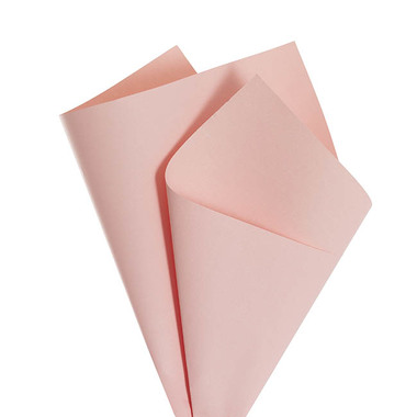 Coloured Kraft Paper - Kraft Paper Coloured 80gsm Soft Pink Pack 100 (50x70cm)