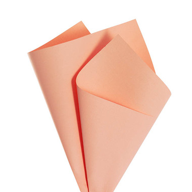 Coloured Kraft Paper - Kraft Paper Coloured 80gsm Peachy Keen Pack 100 (50x70cm)