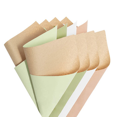 Coloured Kraft Paper - Kraft Paper Duo 80gsm Sampler Pack 100 (50x70cm)