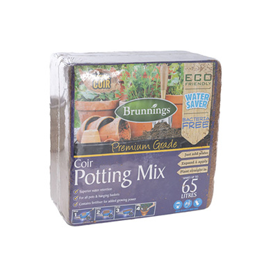Coir Peat - Coir Peat Block Potting Mix 65L