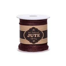 Jute String - Natural Jute String 4ply 100g Chocolate (Approx 40m)