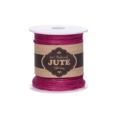Jute String - Natural Jute String 4ply 100g Hot Pink (Approx 40m)