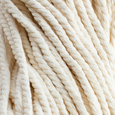 Pre-Cut Cotton String White Bundle 100 (3mm x 70cm Long)