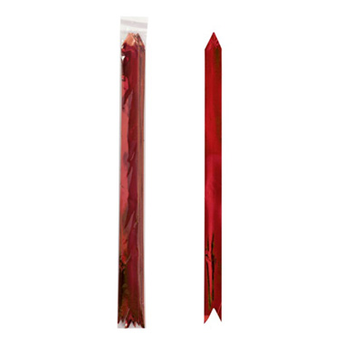 Ribbon Pull Bow Metallic Red (32mmx53cm) Pack 25