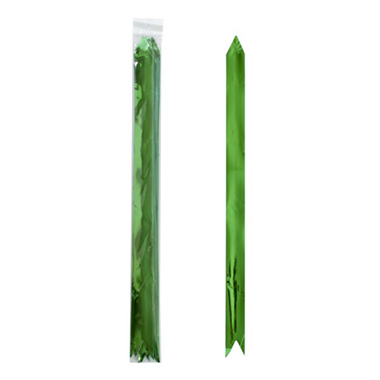 Ribbon Pull Bow Metallic Green (32mmx53cm) Pack 25