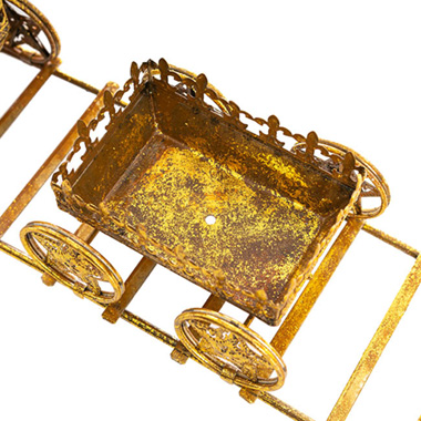 Metal Train Decoration Gold (80cm Long)