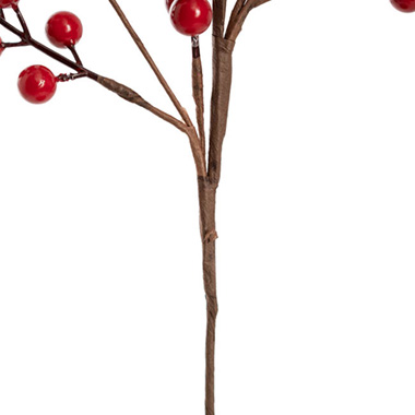 Christmas Red Berry Spray Red (43cmH)