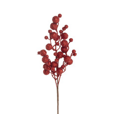 Christmas Flowers & Greenery - Christmas Berry Spray Pack 2 Red (45cmH)