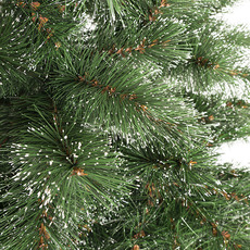 Needle Pine Snow Tip Christmas Tree Green (122cmWx180cmH)