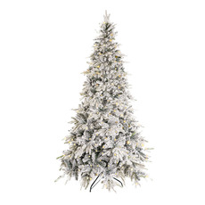 Artificial Christmas Trees - Snowy Alaskan LED Christmas Tree White (127cmWx210cmH)