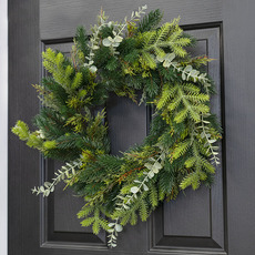 Mixed Pine Wreath Green (40cmD)
