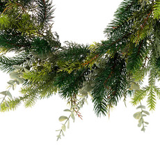 Mixed Pine Wreath Green (40cmD)