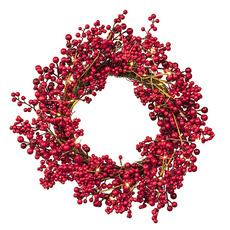 LED Luscious Berry Wreath Red (55cmD)