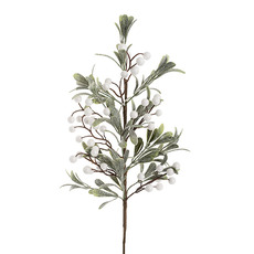 Christmas Flowers & Greenery - Mistletoe Spray White (60cmH)