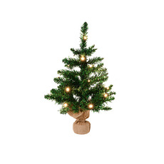 Tabletop Christmas Trees - Arrow Pine LED Table Top Tree Green (60cmH)