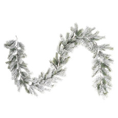Christmas Garlands - Snow Flocked Traditional Pine Garland White (190cmL)