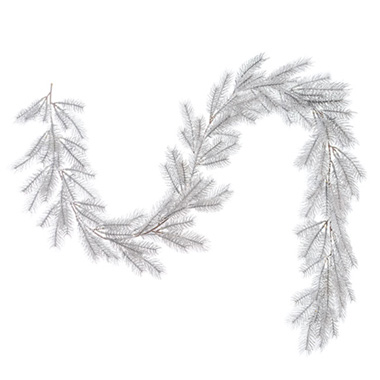 Christmas Garlands - Traditional Pine Christmas Garland Silver (150cmL)