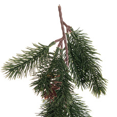 Real Touch Pine Garland w Pinecones (150cmL)