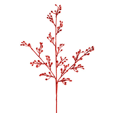 Christmas Flowers & Greenery - Pepperberry Spray Red (80cmH)