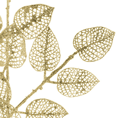 Vein Leaf Spray Metallic Gold (76cmH)