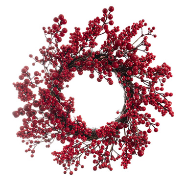 Luscious Christmas Berry Wreath Red (50cmD)
