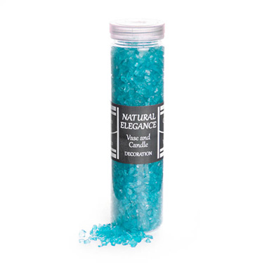 Glass Stones - Crushed Glass Sand 2-5mm Ice Blue (650g Jar)