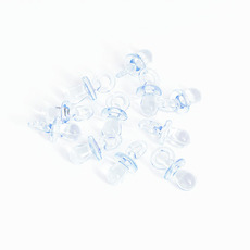 Acrylic Baby Charms Pacifier Pack 12 Baby Blue (31x15mm)
