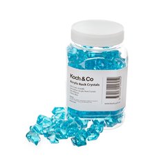 Acrylic Rocks - Acrylic Rock Crystal Scatters Blue (15x25mm) 400g Jar