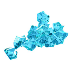Acrylic Rock Crystal Scatters Blue (15x25mm) 400g Jar