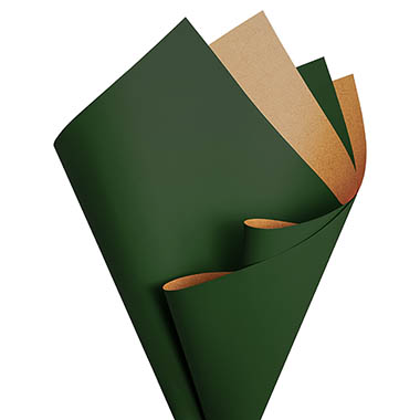 Regal Pearl Wrap Duo Contrast - Cello Regal Pro Duet 65mic Emerald Green (50x70cm) Pack 100