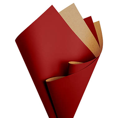 Regal Pearl Wrap Duo Contrast - Cello Regal Pro Duet 65mic Chilli Pepper (50x70cm) Pack 100