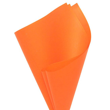 Regal Pearl Wrap Solid - Cello Regal Pro 65mic Orange (50x70cm) Pack 100