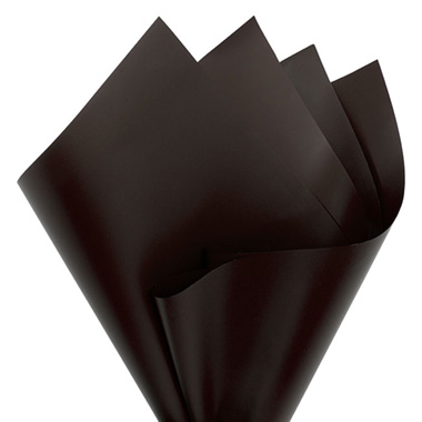 Regal Pearl Wrap Solid - Cello Regal Pro 65mic Chocolate (50x70cm) Pack 100