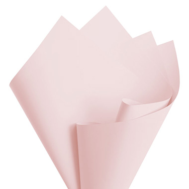 Regal Pearl Wrap Solid - Cello Regal Pro 65mic Soft Pink (50x70cm) Pack 100