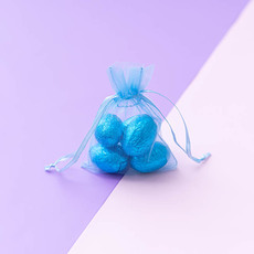 Organza Bag Small Baby Blue (7.5x10cmH) Pack 10