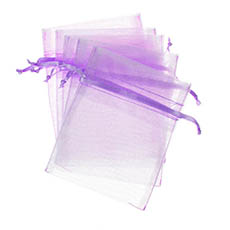 Organza Gift Bags - Organza Bag Small Lavender (7.5x10cmH) Pack 10