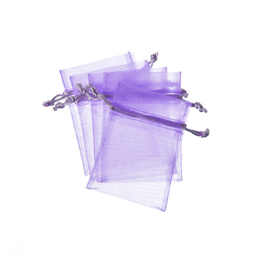 Organza Gift Bags - Organza Gift Bomboniere Bag Small Lavender Pk10 (7.5x10cmH)