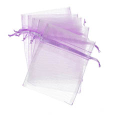 Organza Gift Bags - Organza Bag Medium Lavender (12.5x17cmH) Pack 10