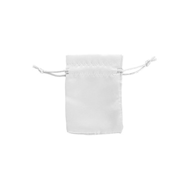 Satin Gift Bag Small Pack 6 White (7.5x10HcmH)