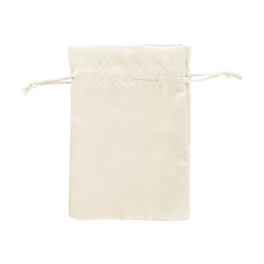 Satin Gift Bag Medium Pack 6 Ivory (12.5x17HcmH)