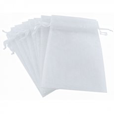 Organza Bag Large White (15x24cmH) Pack 10