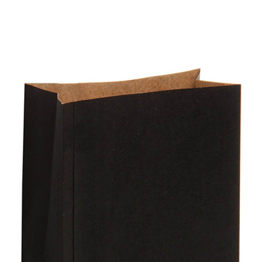 Gift Bag Gusset Kraft Paper Black (90Wx47Gx165mmH)