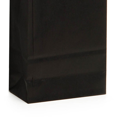 Gift Bag Gusset Kraft Paper Black (90Wx47Gx165mmH)
