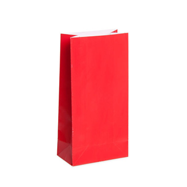 Lolly Bag Small Red (9Wx5Gx18cmH) Pack 25