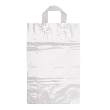 Plastic Shopping Bags - Plastic Checkout Bag Loop Handle Lge Whte (310Wx450mmHx110G)